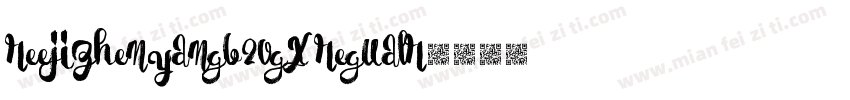 reejizhenyangb20gx regualr字体转换